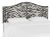Ashland Headboard in Cream Black Linen Zebra, Queen For Sale