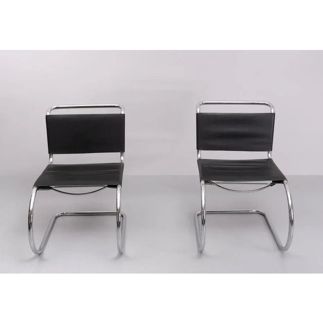 Set of Mr10 Cantilever Chairs by Ludwig Mies Van Der Rohe, 1960 For Sale - Image 7 of 8