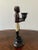 Pair of Vintage Painted Cast-Iron Figurative Double Candleholders For Sale - Image 11 of 12