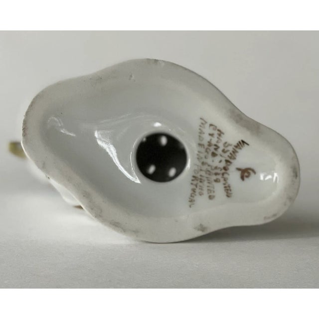 Ceramic Portuguese Faience. Bird Figurine For Sale - Image 7 of 11