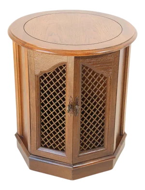 Traditional Barker Bros Moorish Accent Side Table Cabinet