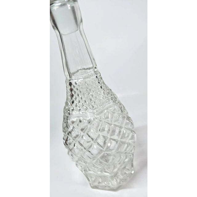 Glass Vintage Crystal Decanter For Sale - Image 7 of 16