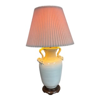 Late 20th Century Classic Amphora Ceramic Table Lamp For Sale