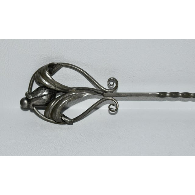 Metal Vintage Art Noveau Style Pewter Candle Snuffer For Sale - Image 7 of 13