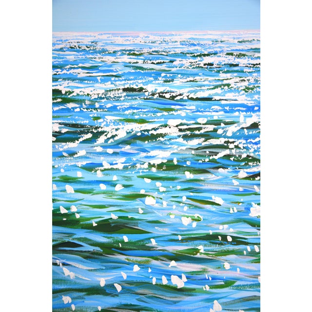 Early 21st Century Shining Horizon.Modern Original Hand Painting For Sale - Image 4 of 11