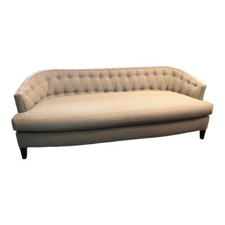 Mid Century Style Textile Fabric Century Furniture Essentials Gordon Sofa For Sale