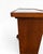 Side or serving table in stained oak with a black tile top and wheels. Mid-century utilitarian design from the 1950s. In...