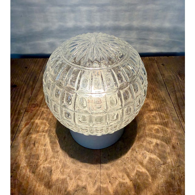 Vintage White Porcelain Ceiling Light, 1970s For Sale - Image 11 of 13