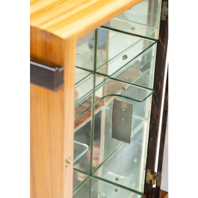 Aldo Tura Lacquered Goatskin Book Form Bar Cabinet, Italy, 1950's. For Sale - Image 13 of 14