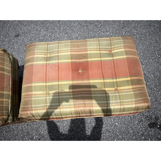 1970s 1970s Tomlinson Carved Pine X-Frame Stools Sold Separately For Sale - Image 5 of 11