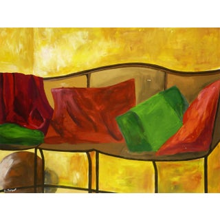 Isabelle Troquet, Couch in Yellow Room For Sale
