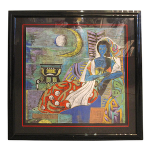 'Seated Woman' 1991 Mixed-Media on Paper
