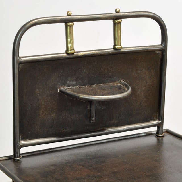 Vintage Iron Nightstands, 1910, Set of 2 For Sale - Image 4 of 13