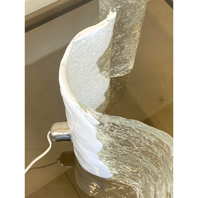 Silver LT 342 Table Lamp by Carlo Nason for AV Mazzega, 1970s For Sale - Image 8 of 18