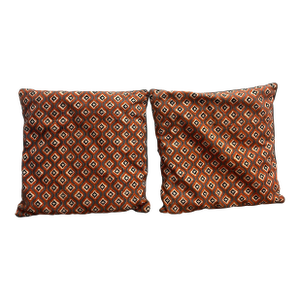 Pair of Roller Rabbit Geometric Print Pillows
