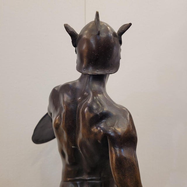 Émile Louis Picault, Sculpture of Gallic Warrior, 1800s, Bronze For Sale - Image 9 of 18