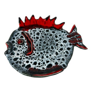 Vintage Fat Lava Bowl from Vallauris, 1970s For Sale