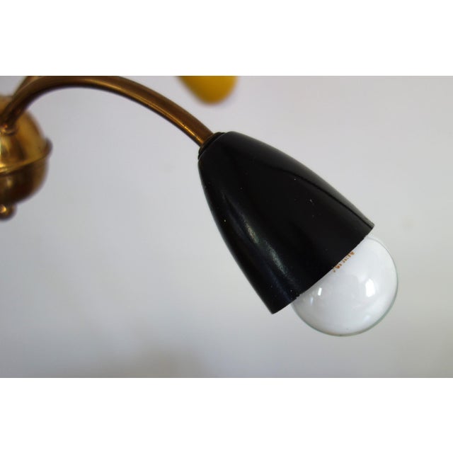 Vintage Sputnik Four-Arm Chandelier, 1960s For Sale - Image 9 of 14
