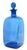 Blenko Mid 20th Century Blenko Sapphire Williamsburg Reproduction Stoppered Bottle Cw 13 For Sale - Image 4 of 7