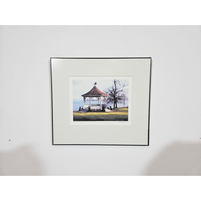 Original print 20/75 queen's royal park, niagara-on-the-lake by canadian artist doug forsythe. The print is framed in a...