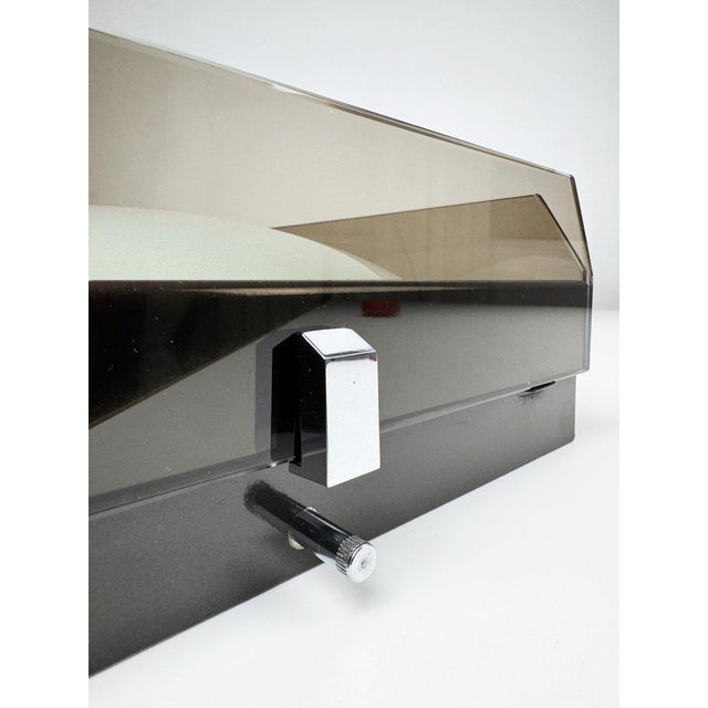 1970s Smoked Glass Wall Lamp by Veca, 1970s For Sale - Image 5 of 12