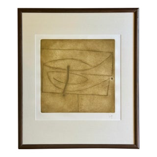 Victor Pasmore, "Linear Development in One Movement," Signed Etching and Aquatint, 1974 For Sale