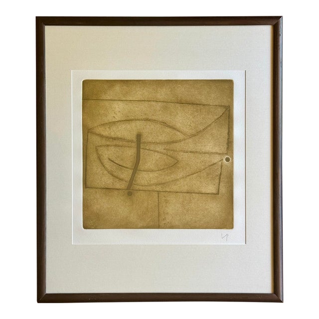 Victor Pasmore, "Linear Development in One Movement," Signed Etching and Aquatint, 1974 For Sale