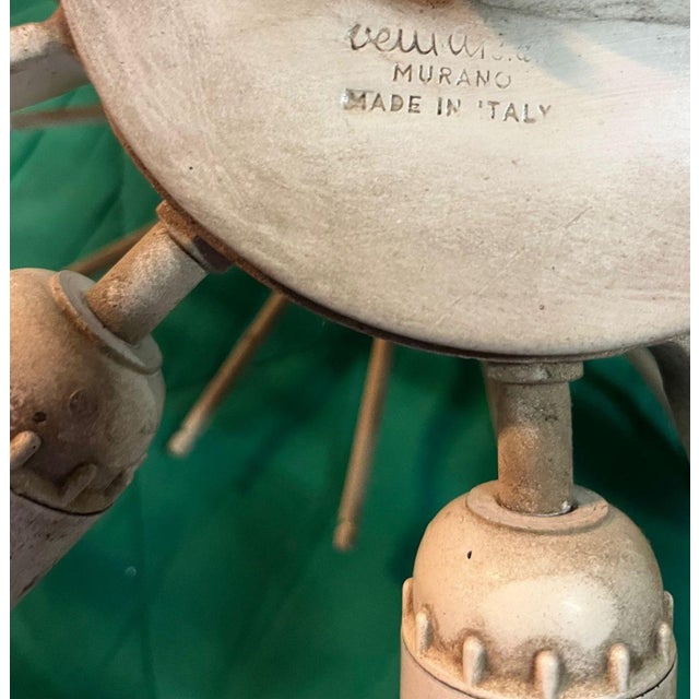 Model Calza Chandelier by Ludovico Diaz De Santillana for Venini, 1970s For Sale - Image 6 of 9