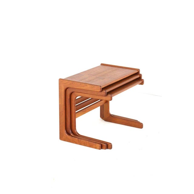 Nesting Tables from Salin Nyborg, Denmark, 1960s, Set of 3 For Sale - Image 3 of 18