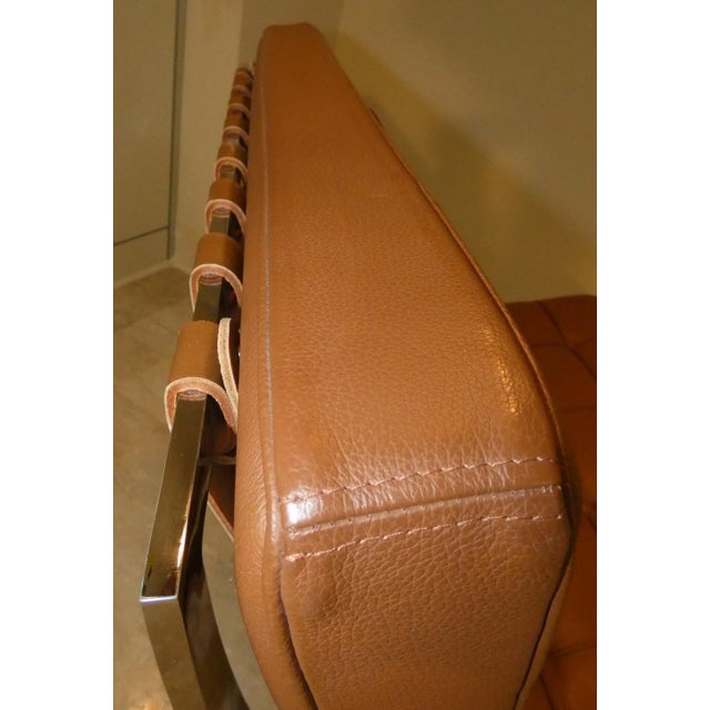 Chair in Steel and Leather in the Style of Knoll, 1980s For Sale - Image 18 of 18