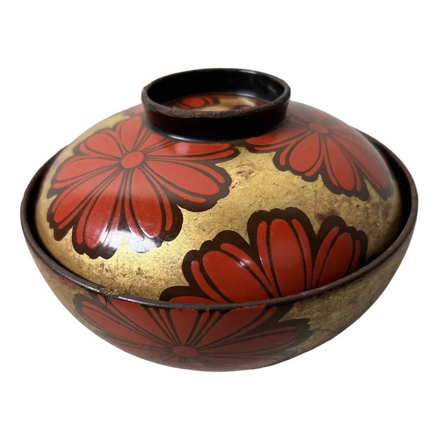 Japanese Urushi Maki-E Ric Bowl, 1920s For Sale