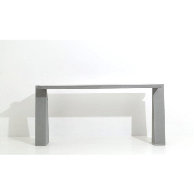 Angelo Mangiarotti Pietra Serena Console Model Incas Table by Angelo Mangiarotti for Skipper, 1990s For Sale - Image 4 of 5