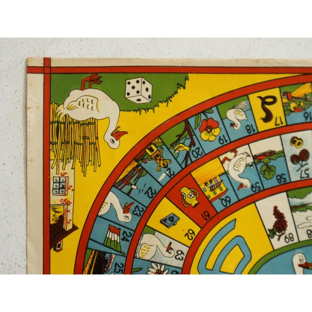 1930's Italian Board Game "Giuoco Dell'oca" (Goose Game) For Sale - Image 4 of 5