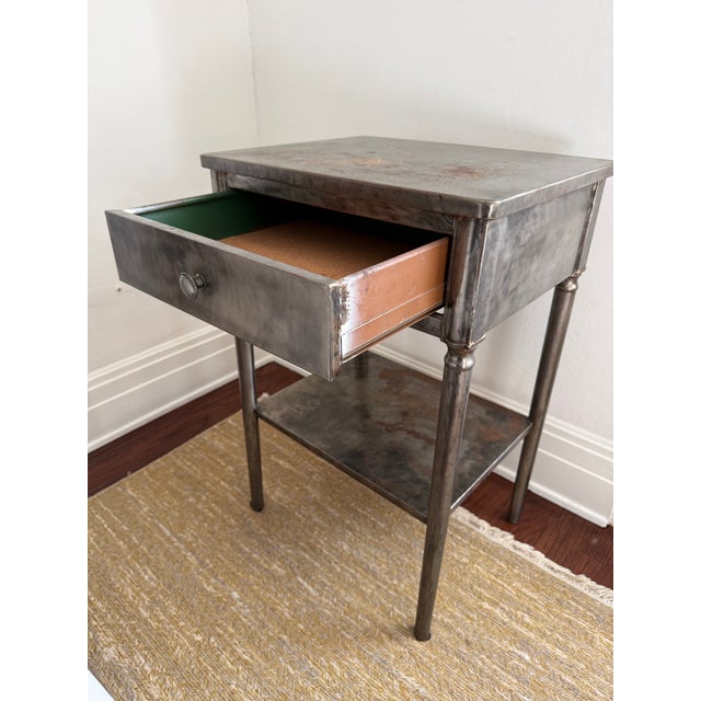 Rare Vintage Doehler Industrial Nightstands, 2 Pieces For Sale In Los Angeles - Image 6 of 8