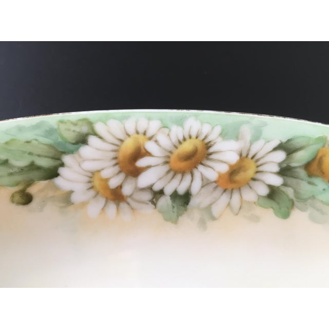 Ceramic Antique Arts & Crafts Hutschenreuther Selb Bavaria Chamomile Relish Serving Dish For Sale - Image 7 of 11