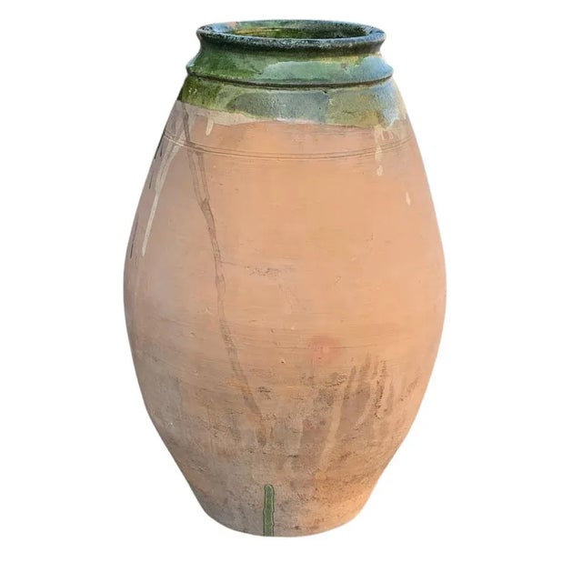 Vintage Turkish Terracotta Oil Jar For Sale - Image 4 of 6