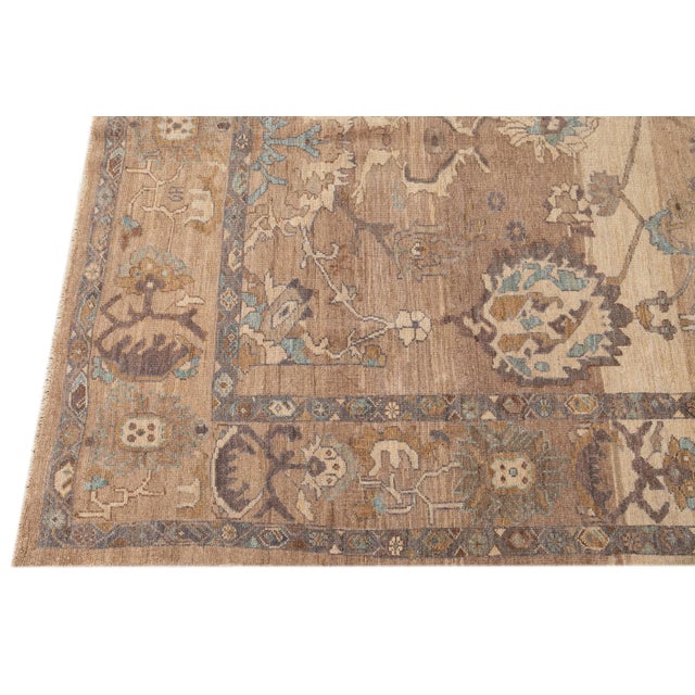 2010s 21st Century Modern Sultanabad Wool Rug 7 X 10 For Sale - Image 5 of 10