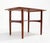 Wood Povl Dinesen Pair Danish Modern Teak End Tables Solid Tapered Dowel legs 1 Shelf For Sale - Image 7 of 10