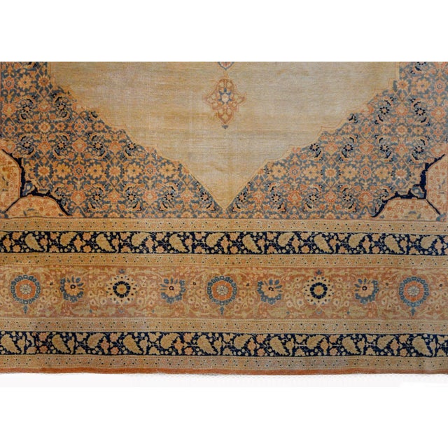 Early 20th Century Early 20th Century Hadji Jalili Tabriz Rug For Sale - Image 5 of 11