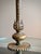 Metal Vintage 1960s–70s Hollywood Regency Cast Metal & Glass Tray Table Floor Lamp — Neoclassical Rococo Side Table Lamp For Sale - Image 7 of 11