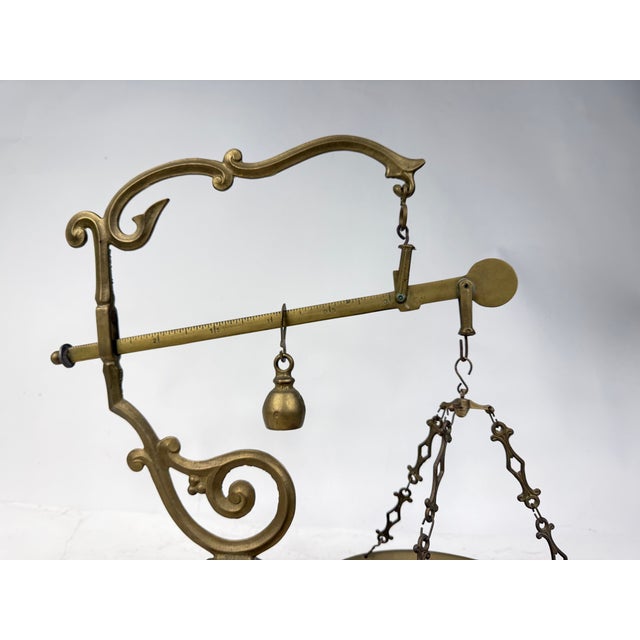 Industrial Antique Brass Steelyard, 1920s For Sale - Image 3 of 13