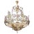 Large Gilt and Faceted Crystal Glass Chandelier from Palwa, 1970s For Sale - Image 15 of 15