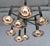 Large Italian Chrome and Brass Trumpet Chandelier attributed to Lumi Milano, 1970s For Sale - Image 12 of 18