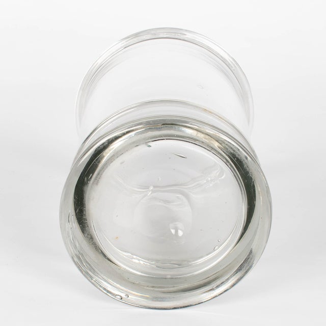Vintage French Glass Apothecary Jar or Canister, Circa 1950s For Sale In Orlando - Image 6 of 11