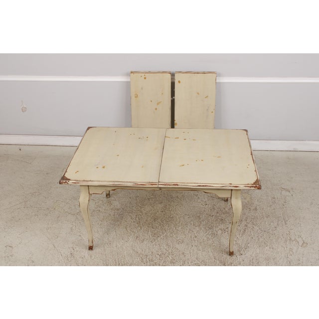 Age: Approx 30 Years Old Details: Heavily Factory Distressed Painted Finish See Other Offerings For Matching Chairs &...