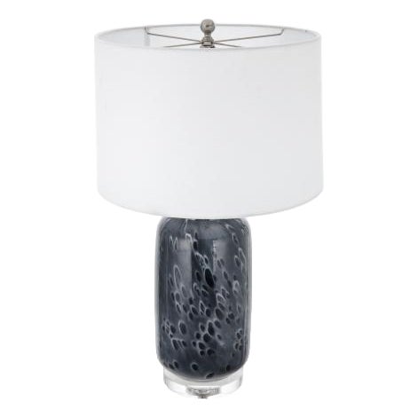 Blue Texture Ceramic Luxury Table Lamp For Sale