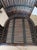 1980s Dark Brown Wicker Rattan Armchairs High Rounded Backs and Open Side Cutouts Set of 2 For Sale In Naples, FL - Image 6 of 7