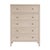 Spritely Home Accent Furniture Nora 36 in. W Rectangular Wood 5 Drawer Tall Dresser, Antique Taupe For Sale - Image 4 of 8