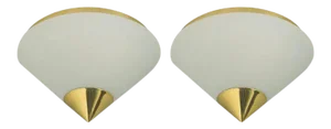 Pair of 1990s Jt Kalmar High Style Flush Lights