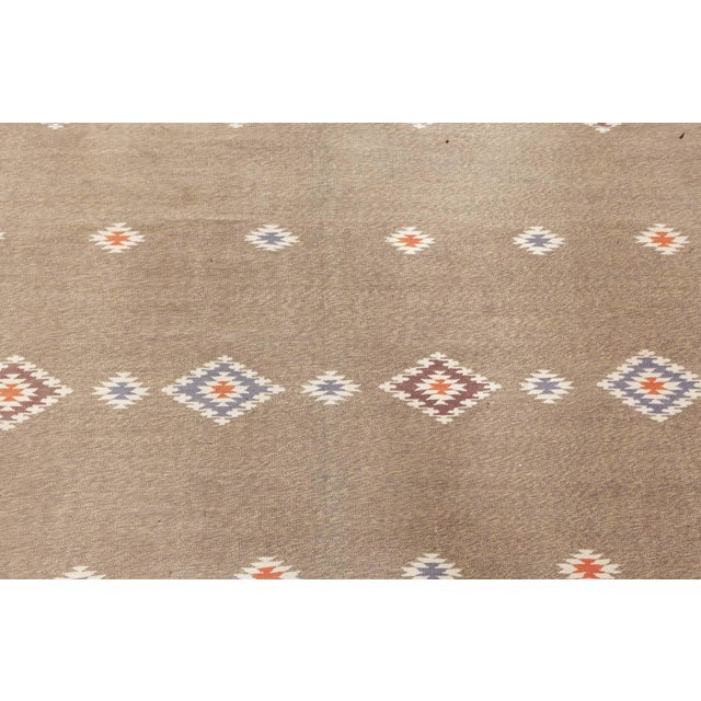 Doris Leslie Blau Vintage Indian Dhurrie Rug For Sale - Image 9 of 9